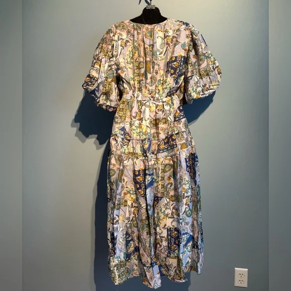 Annick Boho Patchwork Midi Dress - Picture 9 of 14